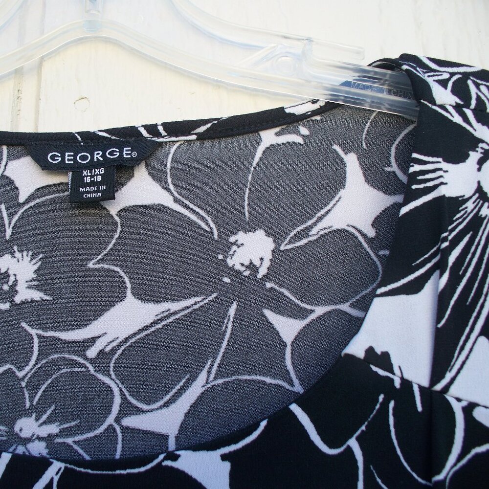 George XL Black and White dress - Picture 3 of 3